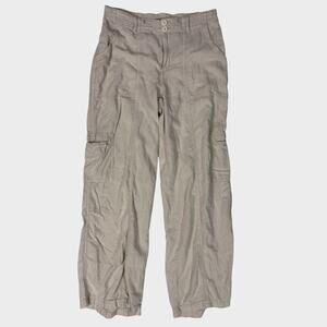 Maurices Beige Size 8 Linen Blend Pants Elastic Waist